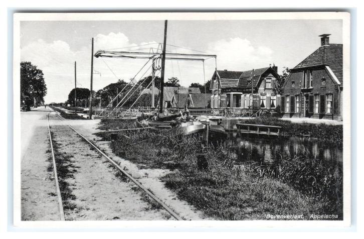Appelscha, Bovenverlaat, Verzamelen, Ansichtkaarten | Nederland, Gelopen, Friesland, 1920 tot 1940, Verzenden