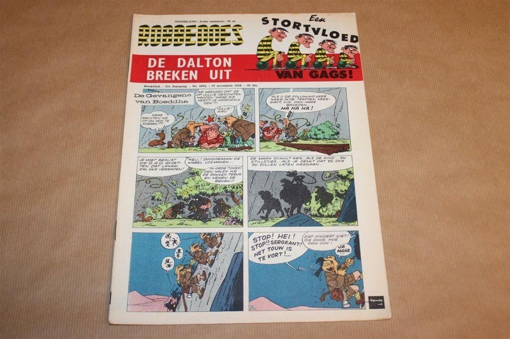 Robbedoes Weekblad - Nr. 1076 - 1958, Eén stripboek, Ophalen of Verzenden, Zo goed als nieuw