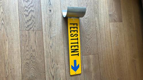 Metalen bord met verwijzing naar feesttent!, Computers en Software, Printerbenodigdheden, Gebruikt, Overige typen, Ophalen of Verzenden