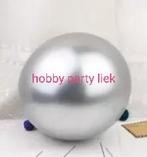 5x zilveren en 5x confetti ballonnen nr B210, Ophalen of Verzenden, Nieuw, Versiering, Verjaardag