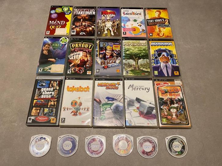 Diverse Sony PSP games, Spelcomputers en Games, Games | Sony PlayStation Portable, Gebruikt, Overige genres, 1 speler, Vanaf 3 jaar