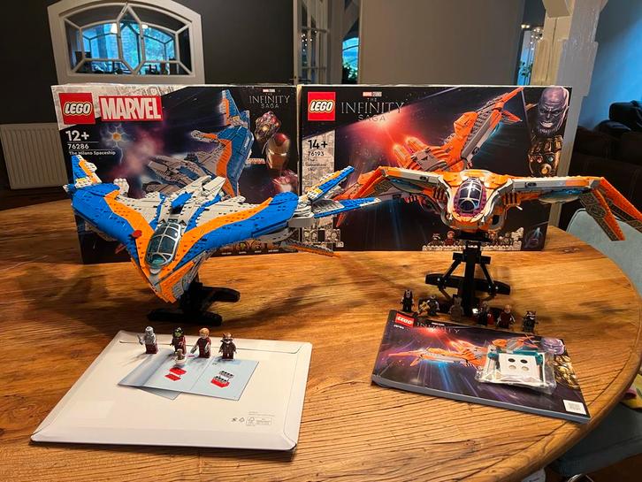 LEGO 76193 en 76286 Guardians of the Galaxy Ruimteschepen, Kinderen en Baby's, Speelgoed | Duplo en Lego, Zo goed als nieuw, Lego