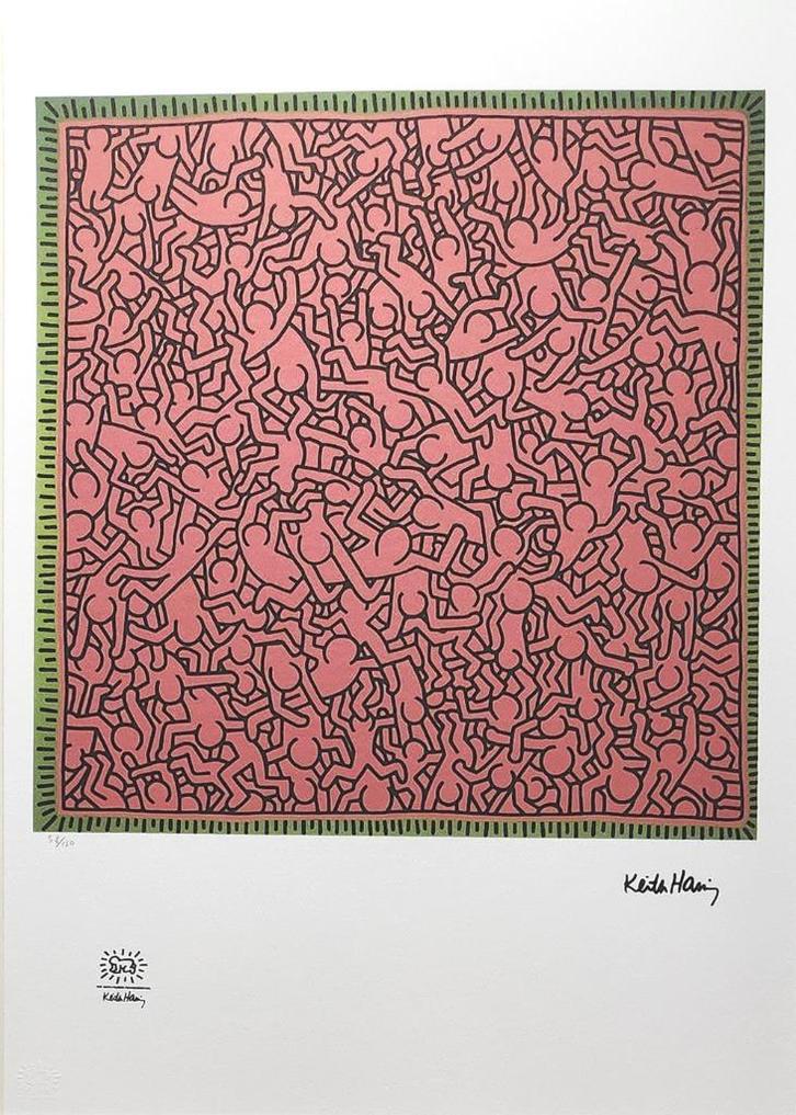 Keith Haring - Untitled (O), Antiek en Kunst, Kunst | Litho's en Zeefdrukken, Ophalen of Verzenden
