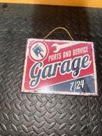 Vintage Garage Parts & Service Metalen Bord, Ophalen, Gebruikt
