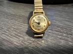 50er jaren Prisma incabloc verguld horloge, Sieraden, Tassen en Uiterlijk, Horloges | Dames, Overige merken, Goud, Ophalen of Verzenden