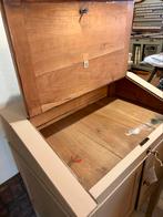 Antieke oude lessenaar, toonbank, hout, landelijk brocante, Ophalen
