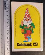 Rabobank tuin kabouter vintage sticker, Verzamelen, Ophalen of Verzenden, Zo goed als nieuw, Overige typen