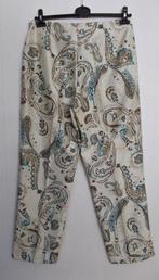 Mooie boho/Ibiza/batik look print broek! L, Kleding | Dames, Broeken en Pantalons, Beige, Lang, Maat 42/44 (L), Zo goed als nieuw