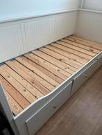 2 Ikea Hemnes Bed, Wit, Tweepersoons, Ophalen of Verzenden, Zo goed als nieuw