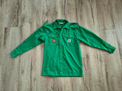 Mooie groene scoutingblouse, Welpen uniform, Scoutshop, 152., Verzamelen, Scouting, Gebruikt, Kleding, Ophalen of Verzenden