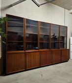 Tecno Osvaldo Borsani Midcentury pallisander vitrinekast set, Ophalen of Verzenden