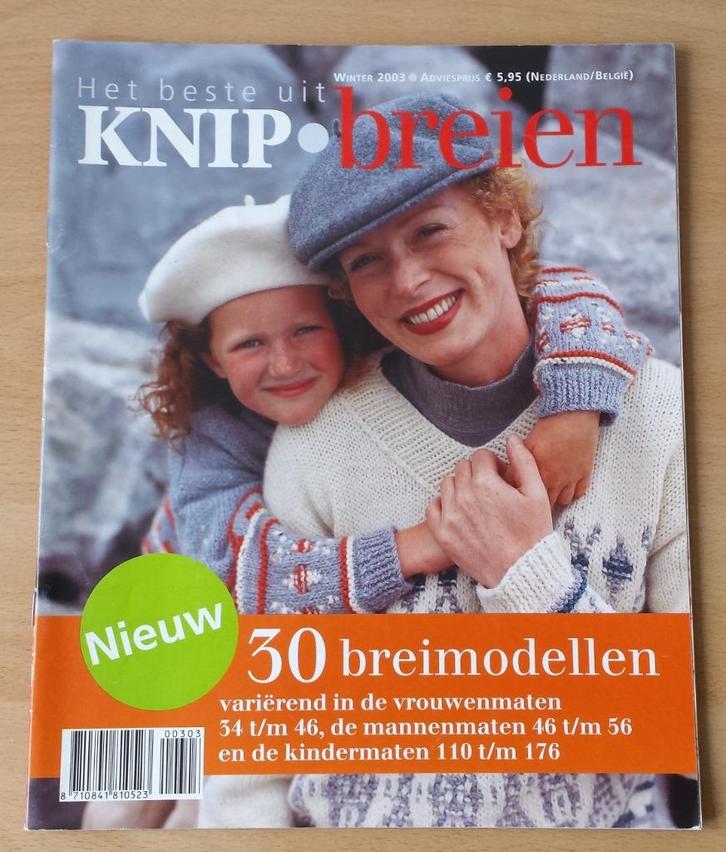 Knip Breien - Winter 2003 - dames / heren / kinderen, Hobby en Vrije tijd, Breien en Haken, Gebruikt, Breien, Patroon of Boek