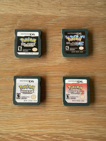 Pokemon Black, White, Black 2, White 2 DS beschikbaar voor biedingen