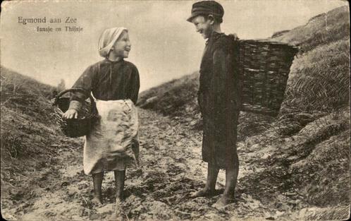 egmond aan zee ., Verzamelen, Ansichtkaarten | Nederland, Gelopen, Noord-Holland, Voor 1920, Verzenden