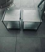 Bijzettafeltjes/nachtkastjes. 2x. Zgan., Ophalen, Overige materialen, Minder dan 45 cm, Zo goed als nieuw