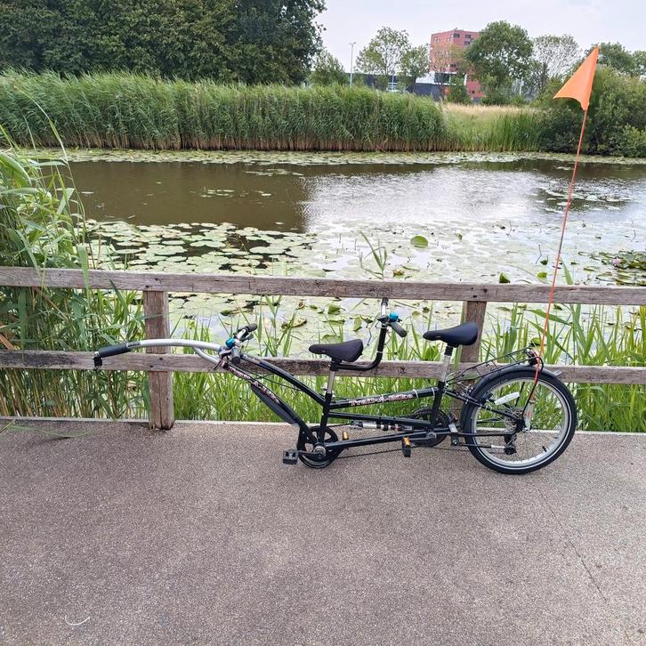 Geüpgradede Adam's Trail a Bike Tandem aanhangfiets, Fietsen en Brommers, Fietsaccessoires | Aanhangers en Karren, Gebruikt, Aanhangfiets