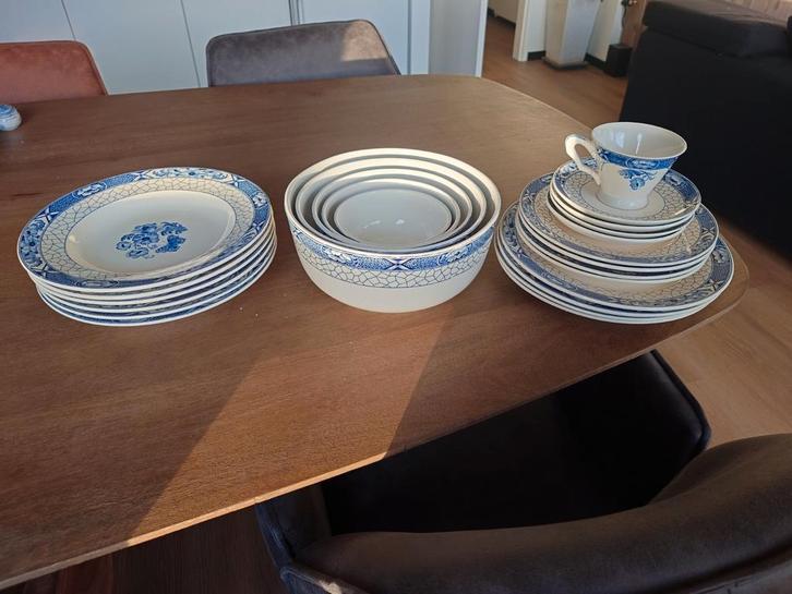 24-delig - Societe Ceramique Maastricht Butterflij Servies, Huis en Inrichting, Keuken | Servies, Gebruikt, Compleet servies, Overige stijlen