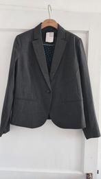 Soulmate grijze stijlvolle blazer gestreept nieuw 36/38 €129, Kleding | Dames, Nieuw, Grijs, Ophalen of Verzenden, Maat 36 (S)
