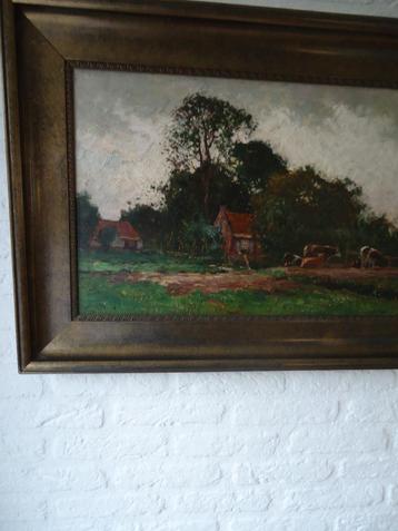 Te koop: Ben Viegers landelijk schilderij  beschikbaar voor biedingen