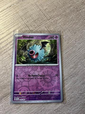 Woobat (Holo) 032/091 Paldean Fates - Pokémon Kaart beschikbaar voor biedingen