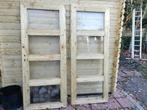 Geïmpregneerde houten deuren voor schuur of blokhut, Doe-het-zelf en Verbouw, Ophalen, Minder dan 80 cm, Minder dan 200 cm, Glas