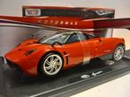 Pagani Huayra rood/zwart Motomax metal 1:18 KRD, Hobby en Vrije tijd, Modelauto's | 1:18, Ophalen of Verzenden, Zo goed als nieuw