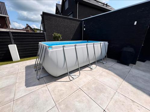 Bestway Zwembad 412x201x122, Tuin en Terras, Zwembaden, Zo goed als nieuw, Opzetzwembad, 120 cm of meer, 400 cm of meer, 200 tot 300 cm