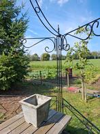 Prachtig zwart stalen prieel pergola gazebo, Tuin en Terras, Overkappingen, Ophalen, Zo goed als nieuw