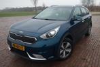 Kia Niro 1.6 GDi Hybrid 141pk Dct6 2017 Blauw, Auto's, Blauw, Leder en Stof, 26 km/l, Dealer onderhouden