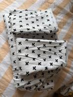 2x tweepersoonsdekbedovertrek 200x200 wit met zwarte stippen, Wit, Dekbedovertrek, Tweepersoons, Ophalen of Verzenden