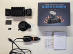 Dashboard camera met 3 lenzen, zuignap, micro-SD kaart, Ophalen of Verzenden, Zo goed als nieuw
