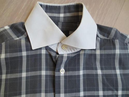 Alveare overhemd, maat 37, slim fit, Kleding | Heren, Overhemden, Zo goed als nieuw, Halswijdte 38 (S) of kleiner, Grijs, Ophalen of Verzenden