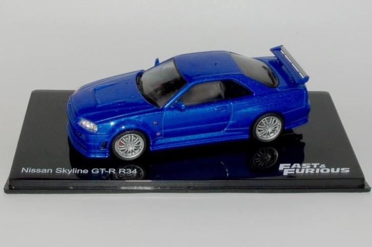 Nissan Skyline GT-R R34 2000 Altaya Fast & Furious 1:43, Hobby en Vrije tijd, Modelauto's | 1:43, Nieuw, Auto, Overige merken