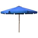 Parasol met houten paal 330 cm azuurblauw €109, Ophalen of Verzenden, Nieuw