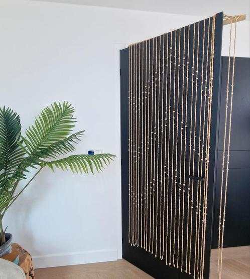Deco Vliegengordijn kralengordijn natural Nieuw! 50% korting, Doe-het-zelf en Verbouw, Deuren en Horren, Nieuw, Overige typen