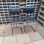 Gispen stoelen jaren 50 , nog slechts 1 beschikbaar, Ophalen, Gebruikt, Zwart, Metaal