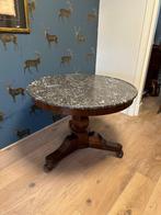 Antieke ronde Franse tafel met marmeren blad, Antiek en Kunst, Antiek | Meubels | Tafels, Ophalen