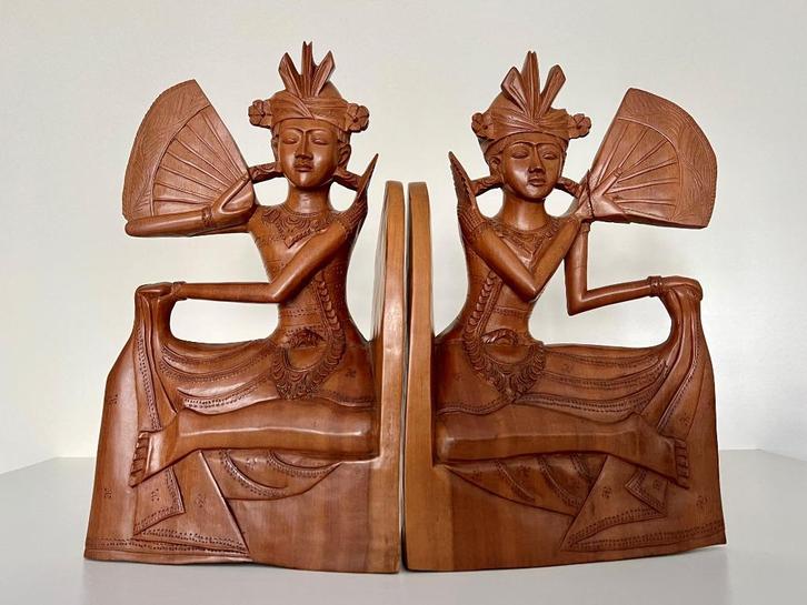 Grote Balinese boekensteunen Bali Balinees Indonesië, Antiek en Kunst, Kunst | Niet-Westerse kunst, Verzenden