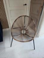 Draadstoel, Bruin, Vintage, Ophalen of Verzenden, Zo goed als nieuw