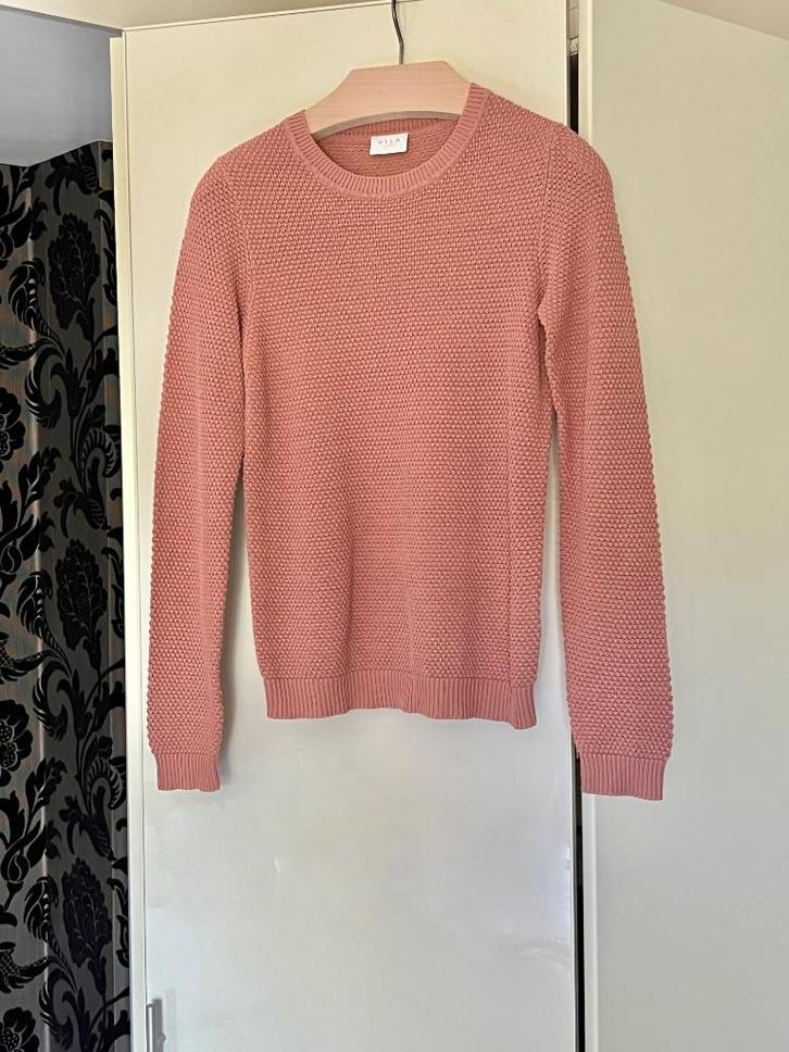 Nieuw poederroze truitje met reliëfsteek; mt small, Kleding | Dames, Truien en Vesten, Nieuw, Maat 36 (S), Roze, Ophalen of Verzenden