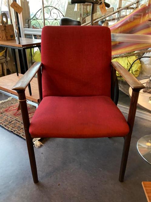 Heerlijke fauteuil van Cor Bontenbal nog originele stof, Huis en Inrichting, Stoelen, Zo goed als nieuw, Eén, Stof, Ophalen