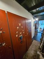 4 stuks houten handgeschilderde opdek deuren, Ophalen, Gebruikt, 80 tot 100 cm, Binnendeur