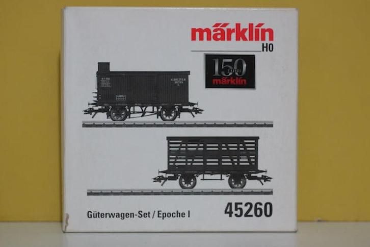 Märklin 45260 Güterwagen-Set K.BAY.STS.B. H0 in OVP, Hobby en Vrije tijd, Modeltreinen | H0, Nieuw, Wagon, Wisselstroom, Märklin