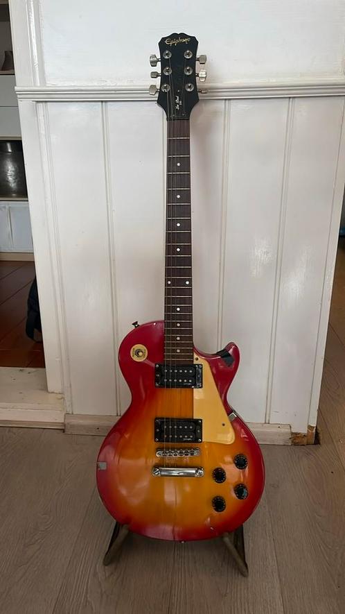 Epiphone Les Paul 100 - Hans Vermeulen, Muziek en Instrumenten, Snaarinstrumenten | Gitaren | Elektrisch, Gebruikt, Epiphone, Ophalen