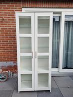 Witte kast met glazen deuren, Ophalen, Gebruikt, 25 tot 50 cm, 50 tot 100 cm