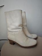 Shabbies witte leren enkel laarsjes maat 37, Shabbies Amsterdam, Wit, Lage of Enkellaarzen, Ophalen of Verzenden