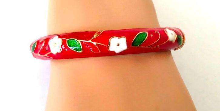 sierlijke Handgemaakte slaven cloisonne Armband verguld, Sieraden, Tassen en Uiterlijk, Armbanden, Nieuw, Goud, Verzenden