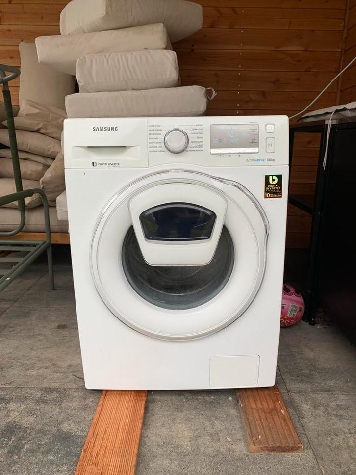Samsung WW80K6405SW AddWash - gratis af te halen, Witgoed en Apparatuur, Wasmachines, Gebruikt, Voorlader, 8 tot 10 kg, 85 tot 90 cm