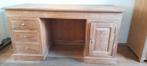 Houten bureau met lades en kast, Huis en Inrichting, Ophalen of Verzenden