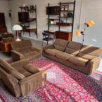 - Vintage seventies zithoek, loungeset, ribcord -, Gebruikt, ., Vintage, Ophalen of Verzenden